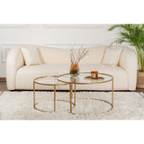Nairobi Set (80 x 43 x 80 cm) Soffbordsset Guld