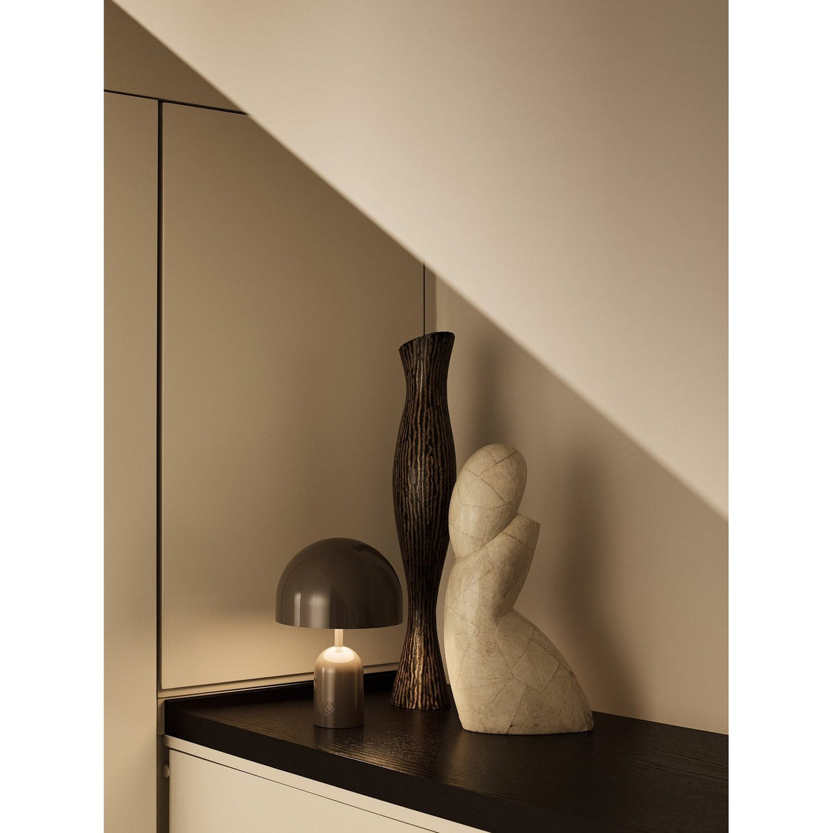 Bell v2 Portabel lampa Taupe