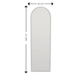 Bern (50 x 160 x 2,2 cm) Spegel Vit