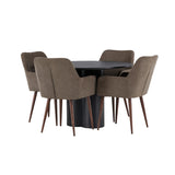 Olivia, Tomorrow Rund matgrupp Brun, Svart, ⌀110