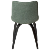 Glee Stol Pebble Green Bouclé, Black