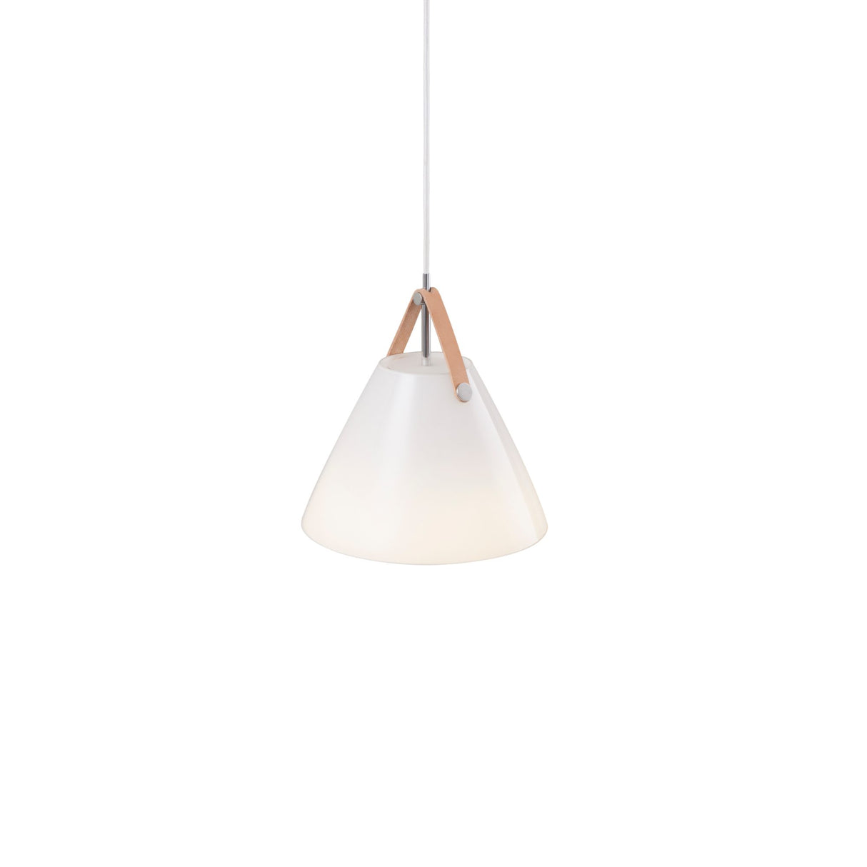 Strap Taklampa 27 cm, Opal vit