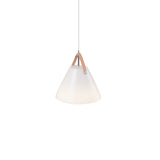 Strap Taklampa 27 cm, Opal vit