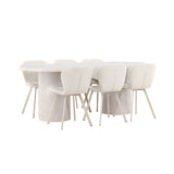 Narvik, Lilja Oval matgrupp Beige, Beige, 200 x 100