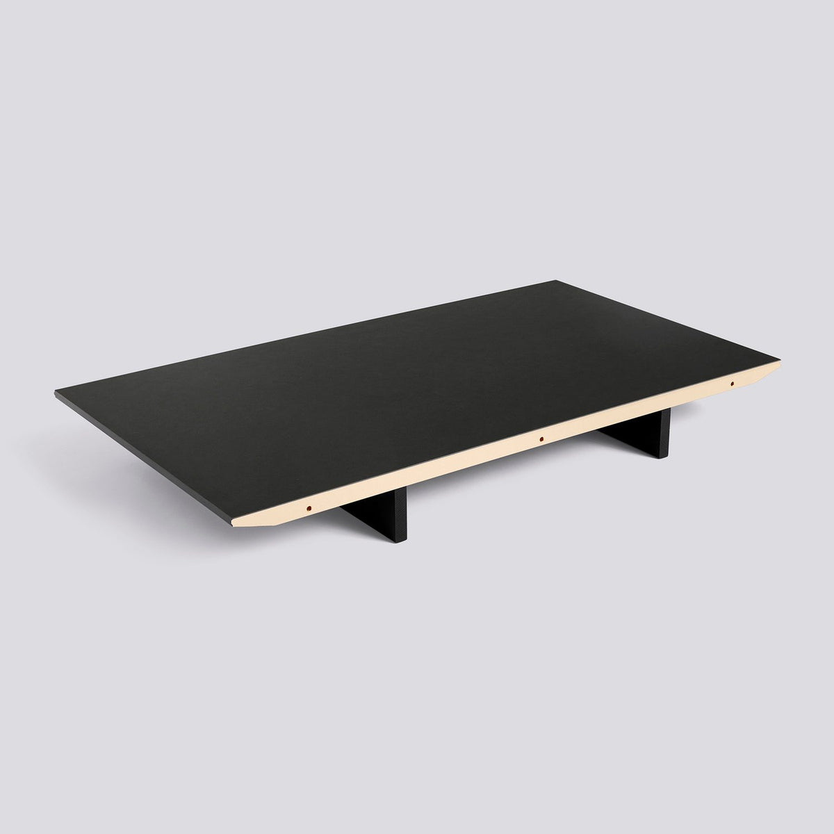 till CPH 30 L50 × B90 cm Iläggsskiva Black, Black – ek med vattenbaserad lack