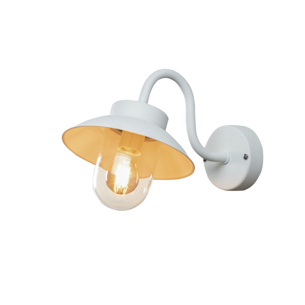 Vega Mini E27 Vägglampa Ute Vit
