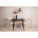 Tempe, Ursholmen Rektangulär matgrupp Beige, Svart, 80 x 80