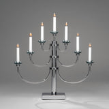 7 Ljus Metall Elljusstake Kromad