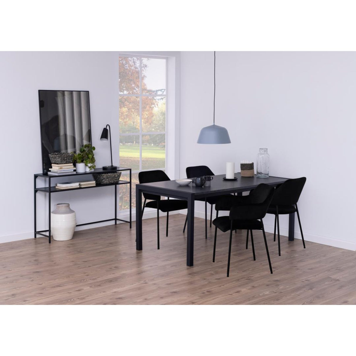 Seaford Konsolbord 79x120x35 cm Svart aska