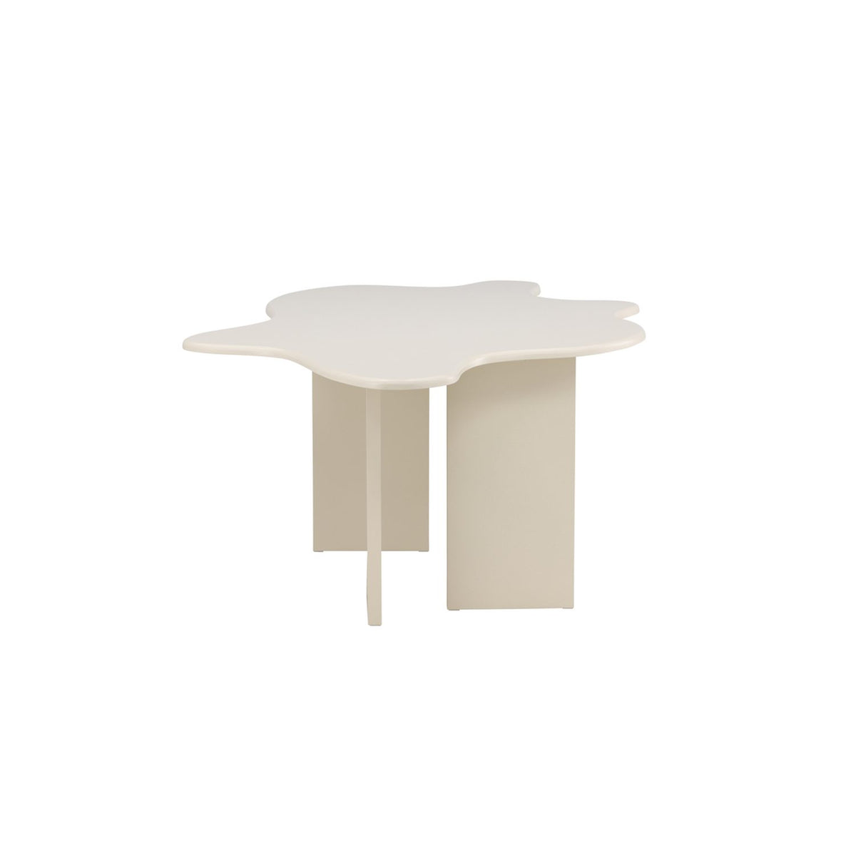 Flower Ovalt matbord Beige
