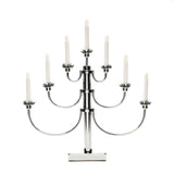 7 Ljus Metall Elljusstake Kromad
