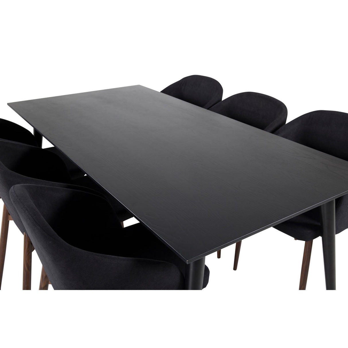 Dipp, Arch Rektangulär matgrupp Svart,Natur, Svart, 180 x 90