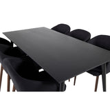 Dipp, Arch Rektangulär matgrupp Svart,Natur, Svart, 180 x 90