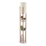 Aten Nora (21 x 21 cm) Golvlampa Vit Natur