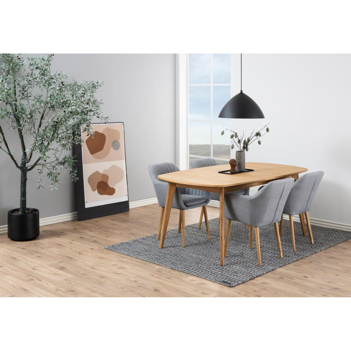 Marte Matbord 76x180x102 cm Ek