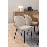 Macon Matstol Monza tyg Beige