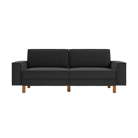 Gothenburg (223 x 89 x 87 cm) 3-sitssoffa Nattgrå valnöt