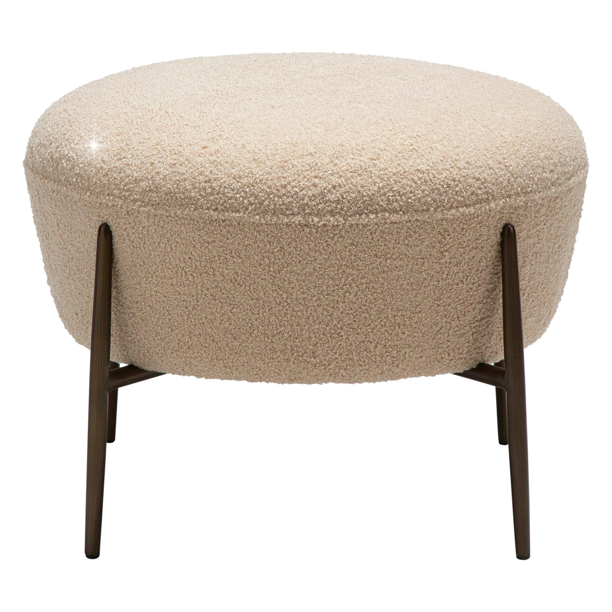 Orbit Fotpall Frosted Almond