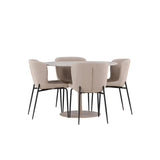 Lycke, Modesto Rund matgrupp Beige,Svart, Beige, ⌀110