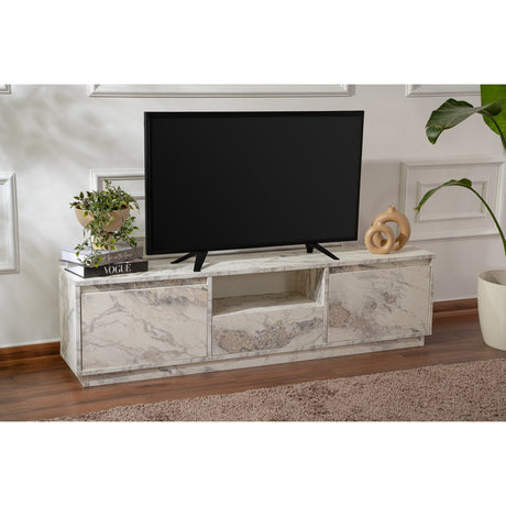 Vanguard (160 x 42 x 30 cm) TV-bänk Freesia Marble