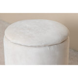 Limpen Puff Vit, Polyestersammet