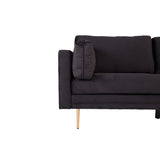 Boom 3-sitssoffa Svart, Polyestersammet