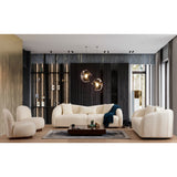 Tbilisi (236 x 76 x 91 cm) Creme 3-sitssoffa
