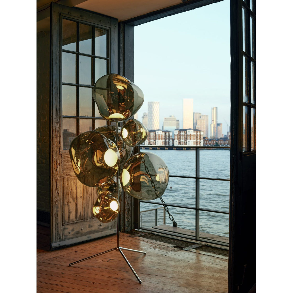 Melt Golvlampa Bronze/Gold