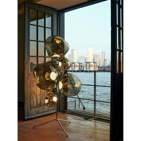 Melt Golvlampa Bronze/Gold