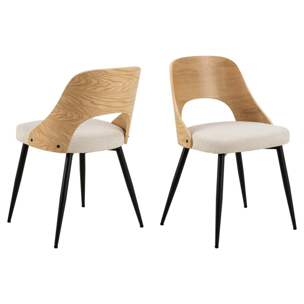 Dina Matstol Ek/beige