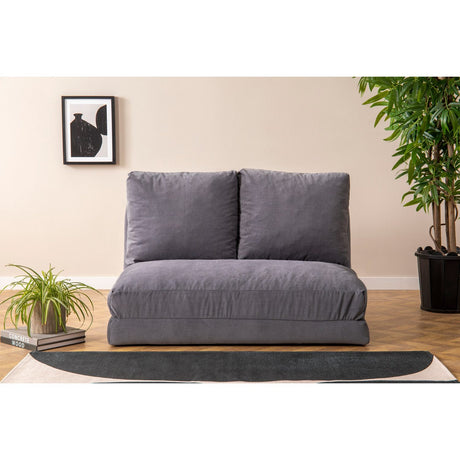 Malabo (32 x 127 x 120 cm) 2-sits bäddsoffa Grå