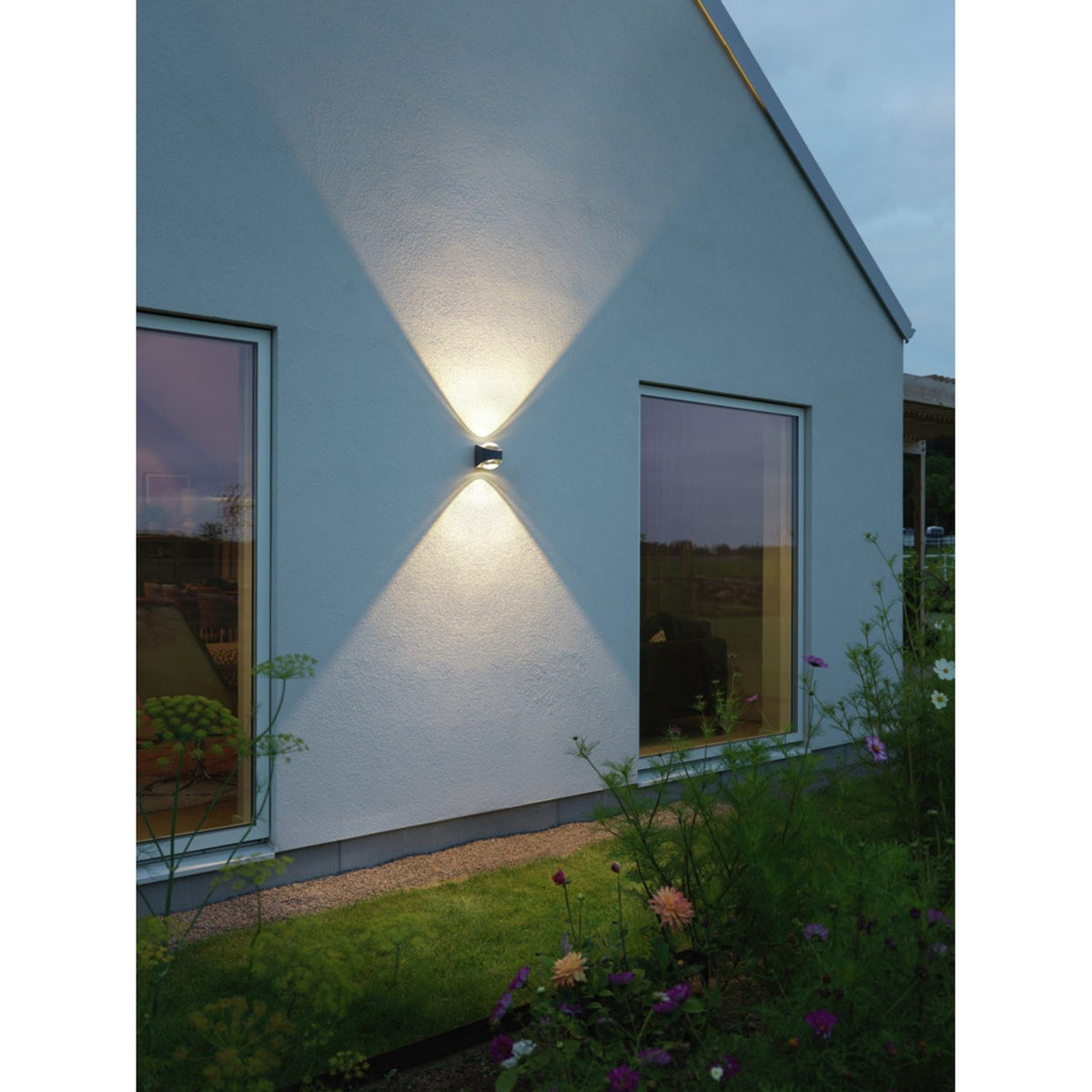 Bitonto HP-LED Upp/ner Vägglampa Ute Mörkgrå