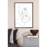 Ansikten Poster Vit, 50 x 70 cm