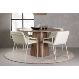 Lanzo, Tvist Rund matgrupp Beige, Natur, ⌀120