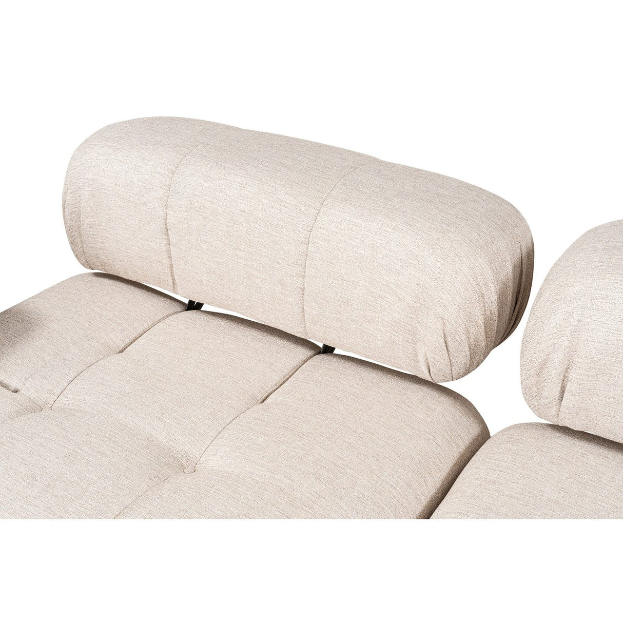 Tallinn 3-sits med puff (300-200 x 100 x 80 cm) Hörnsoffa Ljusbrun
