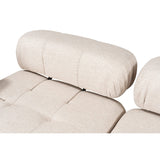 Tallinn 3-sits med puff (300-200 x 100 x 80 cm) Hörnsoffa Ljusbrun