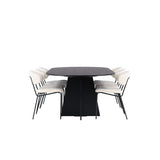 Bootcut, Chico Oval matgrupp Vit, Svart, 230 x 115