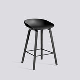 AAS 32 65 cm Barpall Black 2.0, Black – ekfaner med vattenbaserad lack, Black – pulverlackerat stål