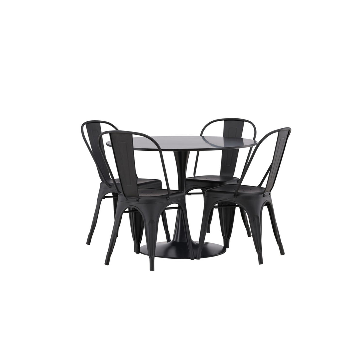 Glade, Tempe Rund matgrupp Svart, Svart, ⌀100