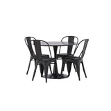 Glade, Tempe Rund matgrupp Svart, Svart, ⌀100