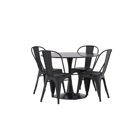 Glade, Tempe Rund matgrupp Svart, Svart, ⌀100