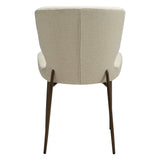 Glory Stol Frosted Almond, Antique Brass