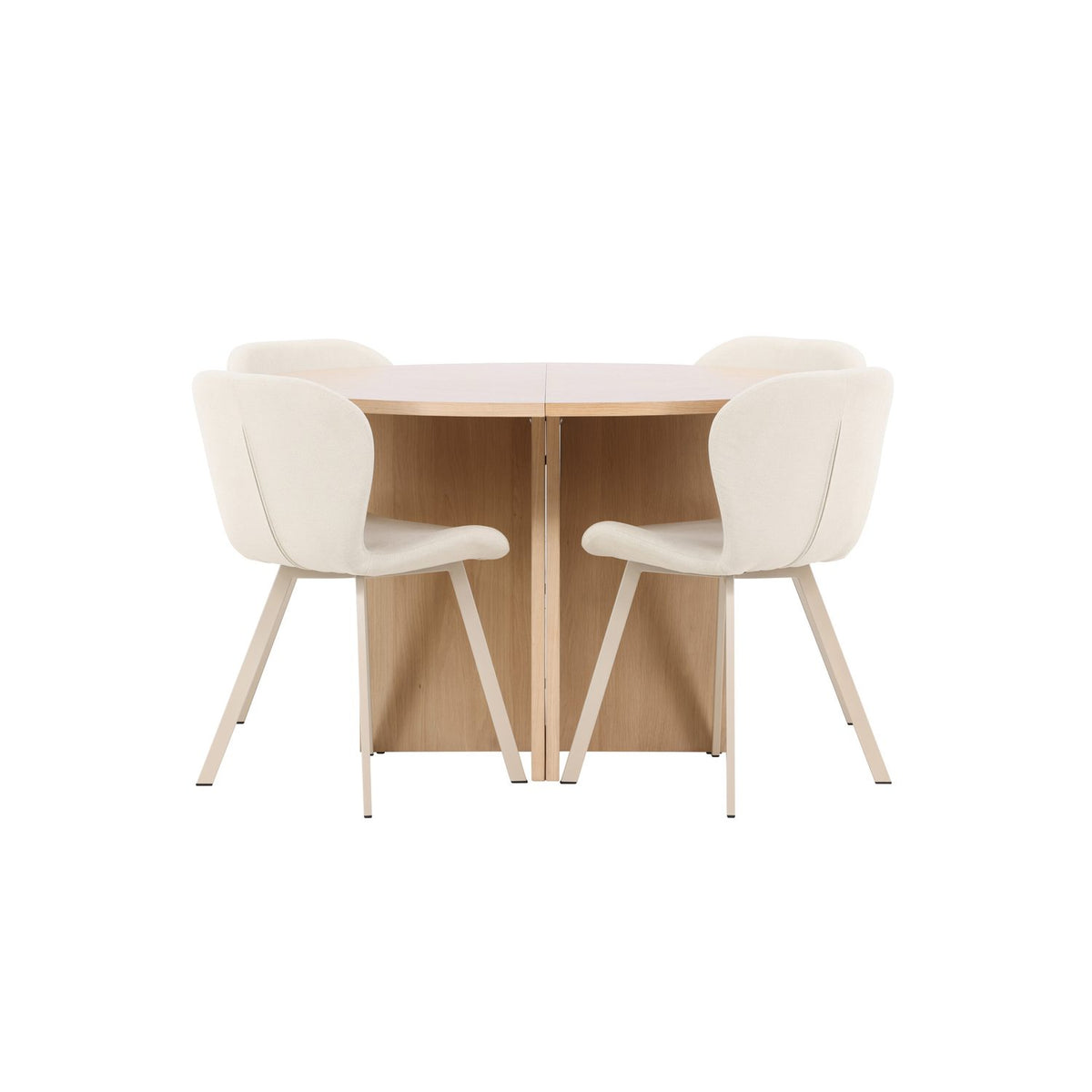Strada, Lilja Oval matgrupp Beige, Vitpigmenterad, ⌀120