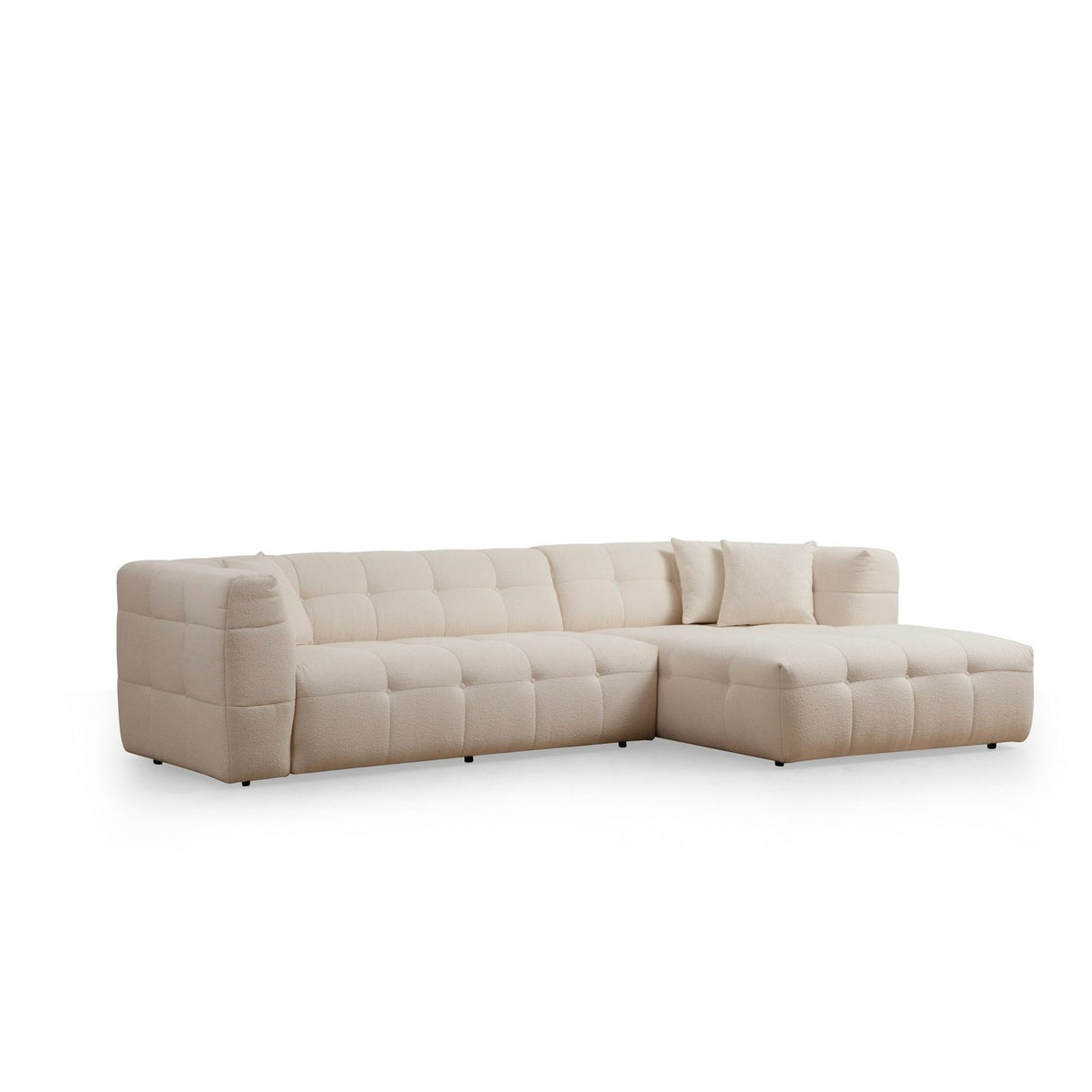 Vaduz Corner (300-150 x 100 x 72 cm) Beige Hörnsoffa Höger
