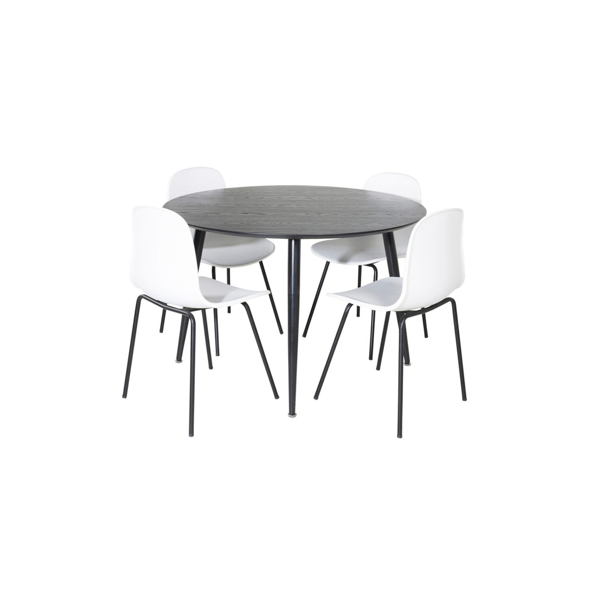 Dipp, Arctic Rund matgrupp Svart, vit, Svart, ⌀115
