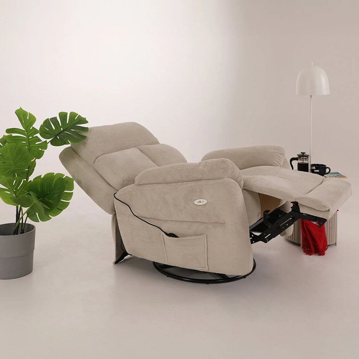 Angela Electric Reclinerfåtölj Kräm