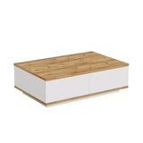 Bissau (90 x 28,6 x 60 cm) Soffbord Atlantisk furu vit