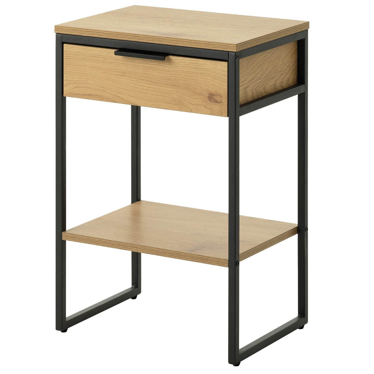 Classico Sängbord med 1 Låda & 1 Hylla Naturlig ek