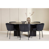 Strada, Edina Oval matgrupp Svart, Svart, 6st