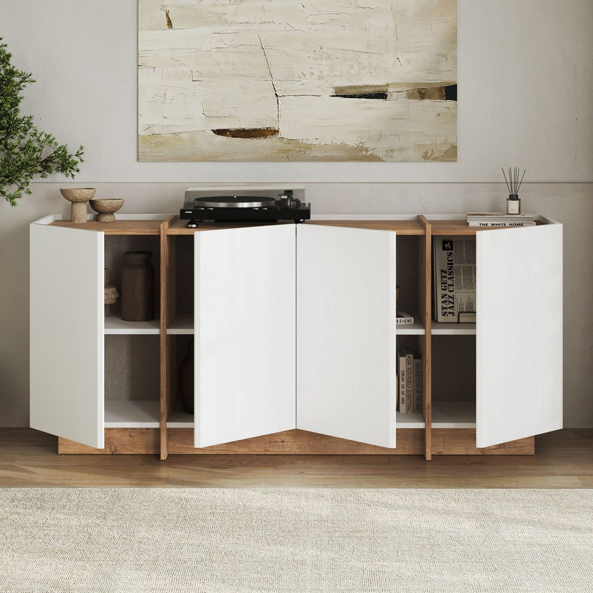 Dant Konsolbord Vit Atlantic Pine
